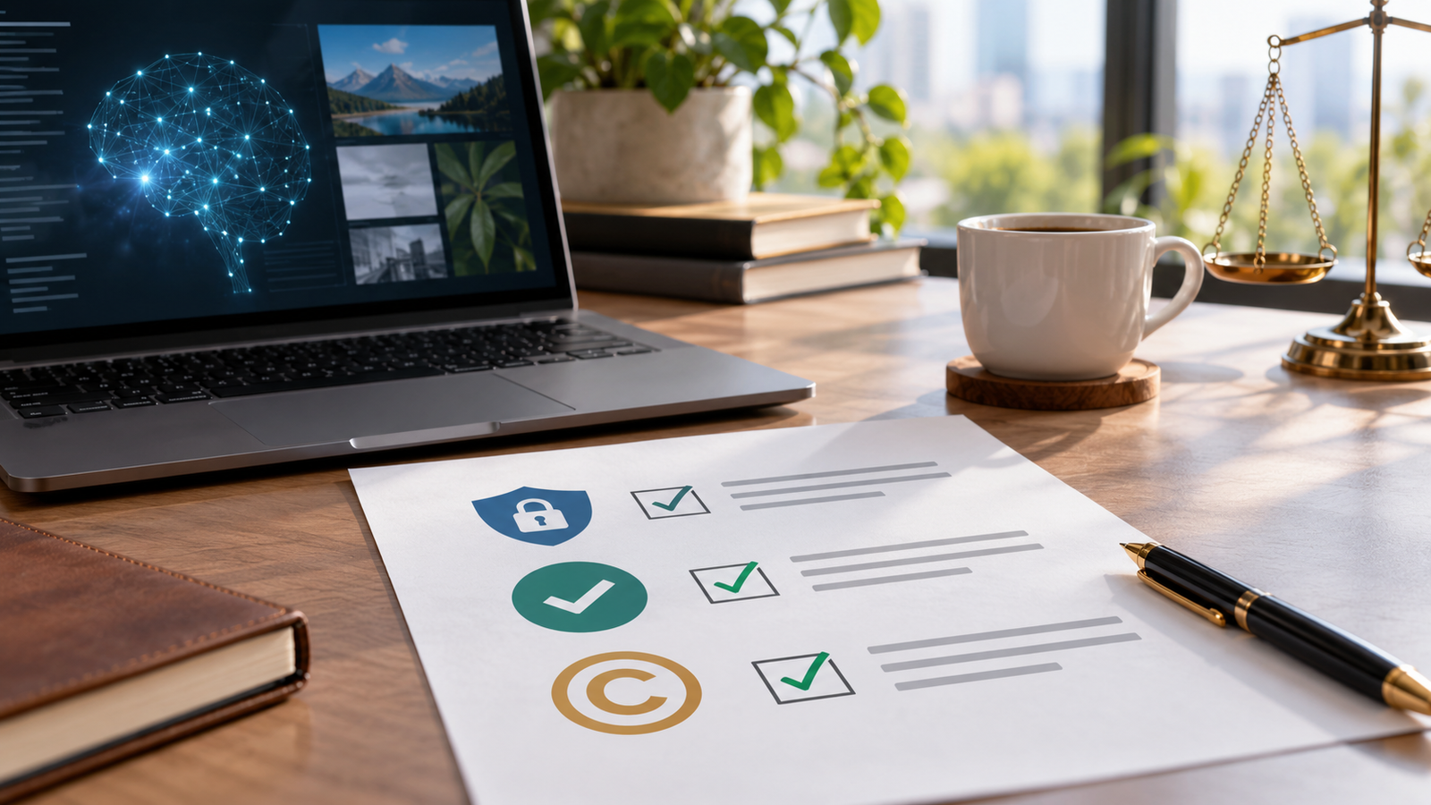 AI content review checklist for privacy accuracy and copyright