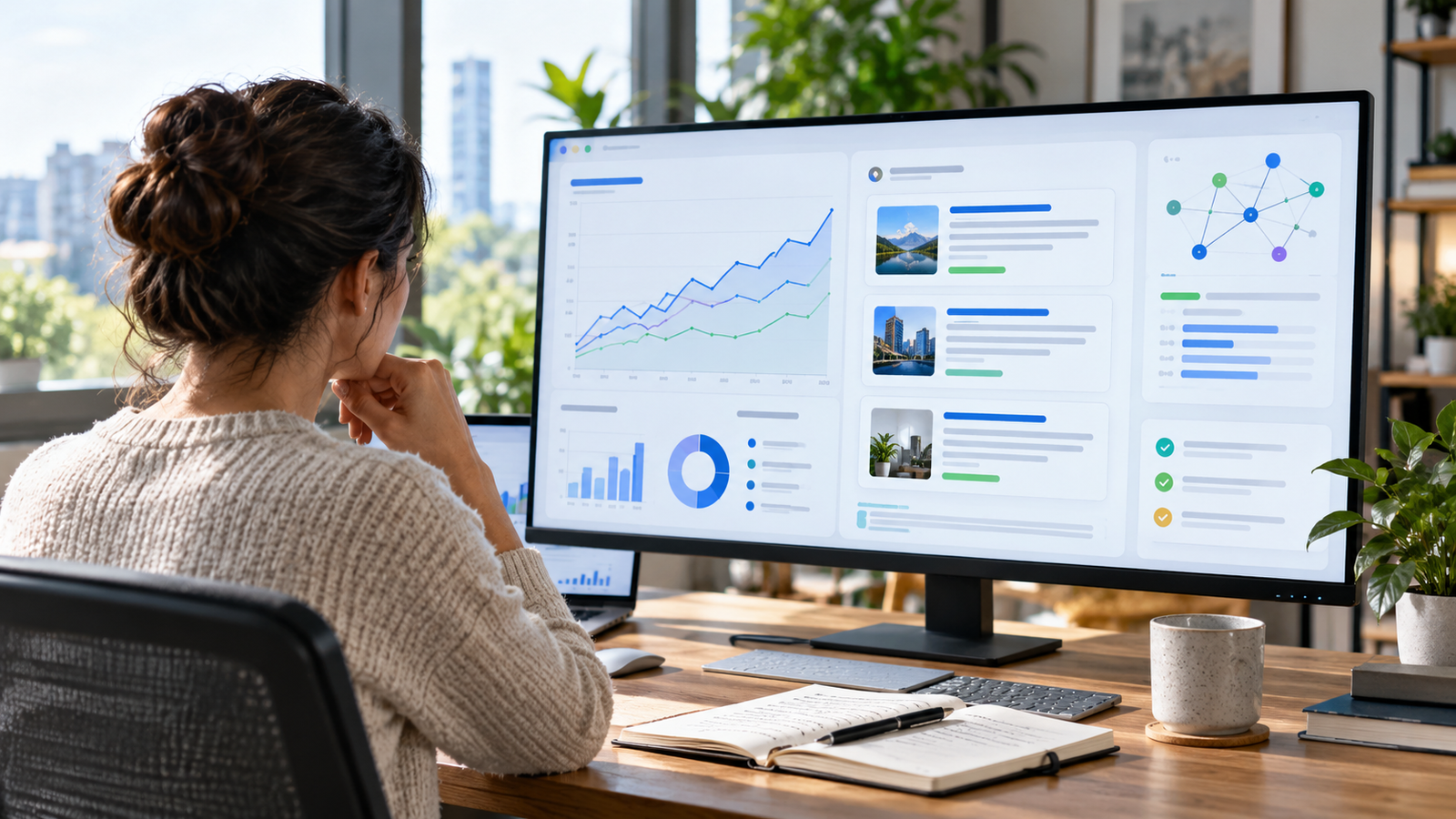 AI search optimization analytics screen with citations and ranking signals